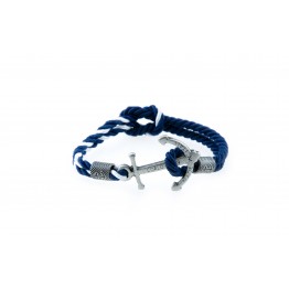 Anchor bracelet Silver Blue White-Blue