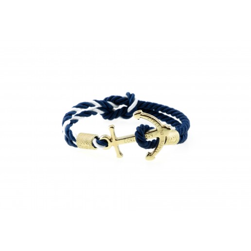 Anchor bracelet Gold Blue White-Blue
