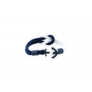 Anchor slim bracelet Blue Blue-White