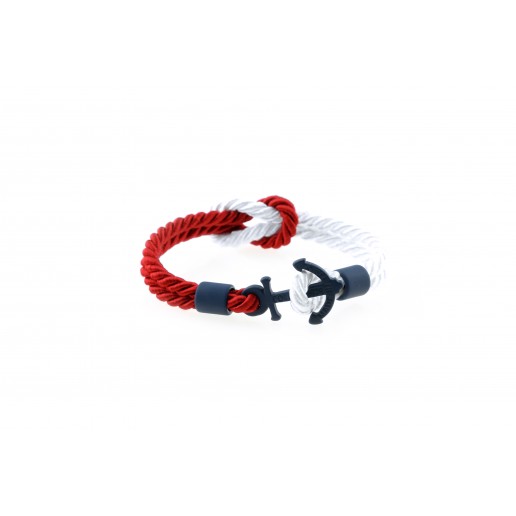 PULSERA ANCLA Slim Azul Rojo-Blanco