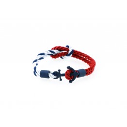 Anchor slim bracelet Blue White Blue-Red