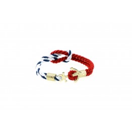 Anchor slim bracelet Gold White Blue-Rosso