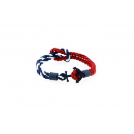 Anchor slim bracelet Blue Blue White-Red