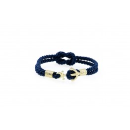 Anchor slim bracelet Gold Blue
