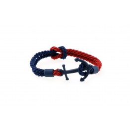 Anchor bracelet Blue Soft Touch Blue-Red