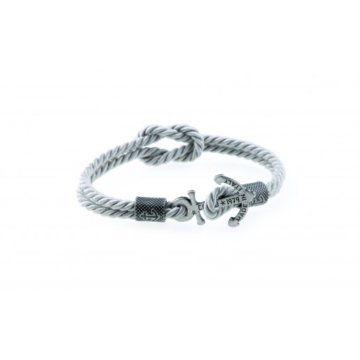 Anchor slim bracelet Silver Grey