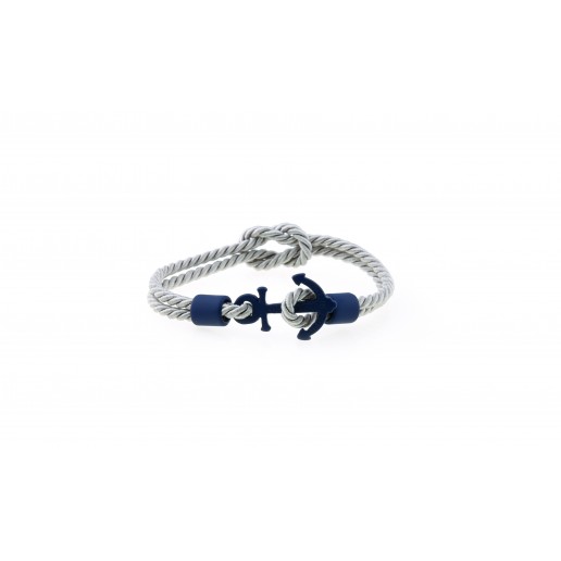 BRACCIALE ANCORA Slim Blu Grigio