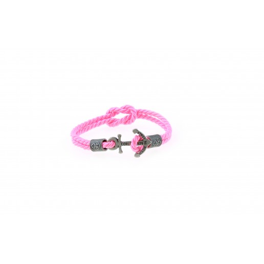 Anchor slim bracelet Silver Pink