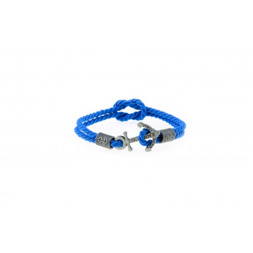 Anchor slim bracelet Silver Turquoise