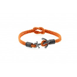 Anchor slim bracelet Silver Orange