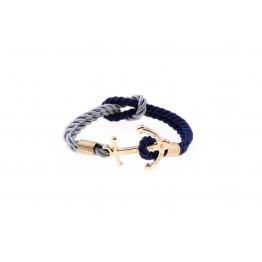 Anchor bracelet Gold Grey-Blue