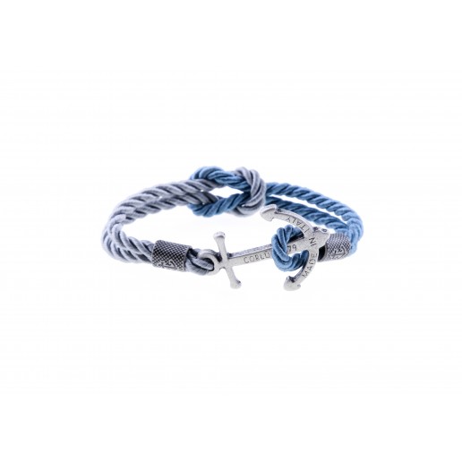 Ankerarmband Silbergrau-Avion