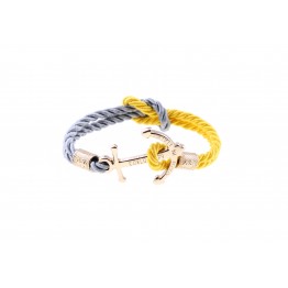 Anchor bracelet Gold Grey-Yellow
