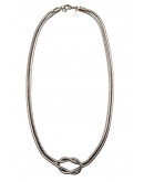 Collana Nodo Piano Catena Tubolare