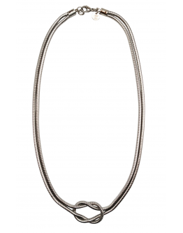 Collana Nodo Piano Catena Tubolare